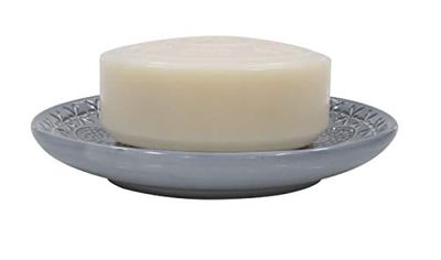 Spirella Porte Savon Porcelaine Relief Gris