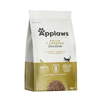 Applaws Complete Natural Grain Free Pollo con Extra de Cordero Pienso seco para gatos adultos - Bolsa de 2kg con cierre