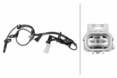 Sensor, revoluciones de la rueda - 2polos - Cable: 760mm - con pinza/grapa