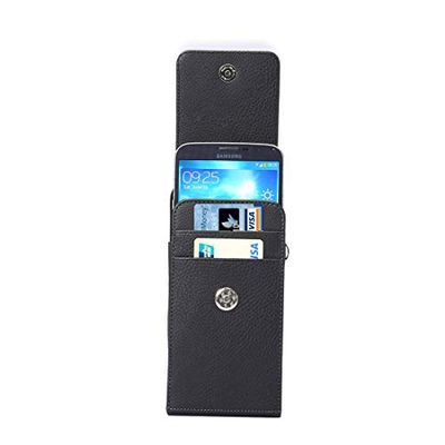 Carcasa de telefono Universal Litchi Texture Vertical Flip Vertical PU Funda de Cuero/Riñonera con férula Trasera y Ranuras for Tarjetas y cordón de 15 cm for Galaxy Mega 6.3 y C9 Pro / C900 y A8 (2