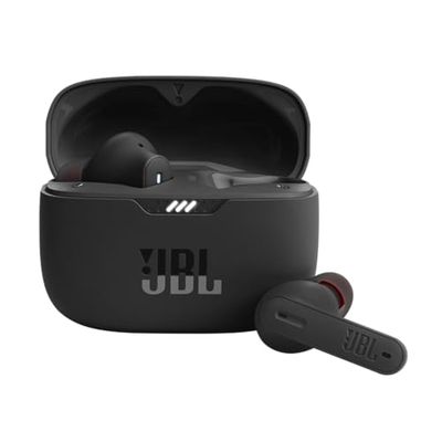 JBL Tune 235 NC, écouteurs intra-auriculaires Bluetooth, sans fil, Réduction de bruit, 48 heures d'autonomie, résistants à l'eau et à la poussière IP54, noir