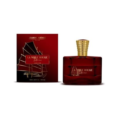 JEANNE ARTHES - Perfumy męskie La Voile Rouge Intense - woda perfumowana - butelka z rozpylaczem 100 ml - Wyprodukowano we Francji w Grasse