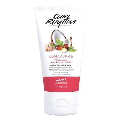 Curl Rhythm Jojoba Curl Gel - Defining Hair Gel for Bouncy, Nourished Curls - Curly Hair Styling Gel with Shea and Coconut - Sulfate Free - 117 ml
