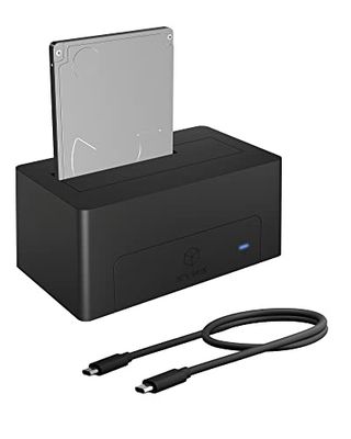 ICY BOX USB-C 3.1 hårddiskar dockningsstation för 2,5 tum och 3,5 tums HDD och SDD, USB 3.1 (Gen 2) Type-C-kontakt, IB-1121-C31