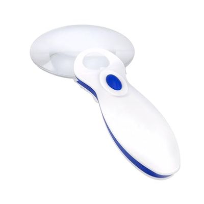 First Aid Only Magnifier with LED Light, 2 Magnifications (Max. 8X, 12X), Reading Aid for The Right-and Left-Handed, White/Blue, P-100081 Units