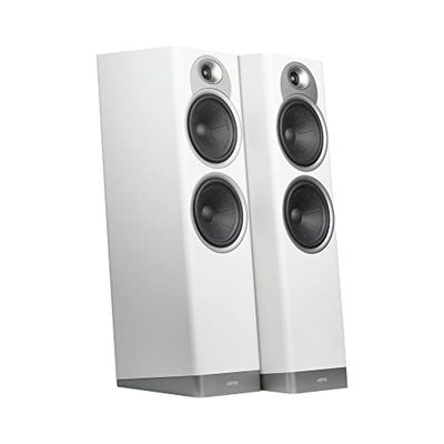 Jamo S7-27FA Pair of Floor Speakers Dolby Atmos Grey Cloud paar vloerluidsprekers met 17 cm woofer en Dolby Atmos geluid grijs