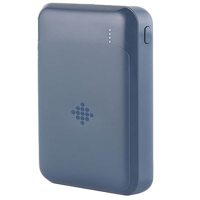 Intempo EE7529BLUSTKEU7 Portable Charger – Diseño Slimline, Banco de energía de carga rápida con luces indicadoras LED, entrada y salida tipo C con cable Micro USB incluido, 5000 mAh de capacidad de