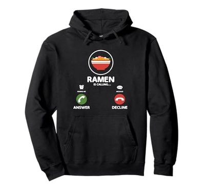 Ramen está llamando divertido diseño de teléfono de comida Sudadera con Capucha