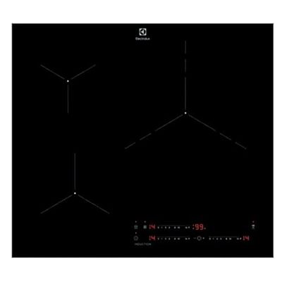 Electrolux Plaque à induction LIT6340CK, 60 cm, 3 zones de cuisson, système Hob2Hood, fonction PowerBoost, commandes coulissantes indépendantes, minuteur individuel, noir