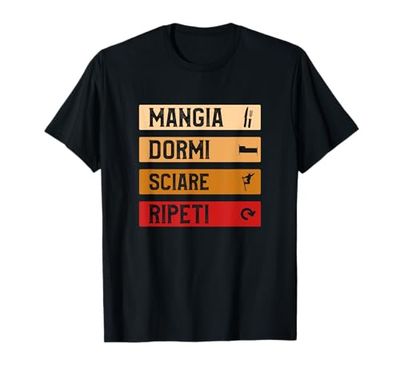 Divertente Idea Regalo Per Lo Sci Per Uno Sciatore Maglietta
