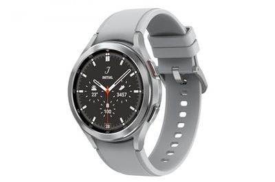 Samsung Armband Galaxy Watch 4 Classic 46mm SM-R890 Zilver Wit, SMGWATCH4CLASSIC46MMBTZILVER