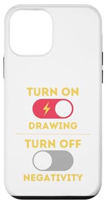 Diseño de dibujo, activar dibujo Desactivar negatividad Carcasa para iPhone 12 mini