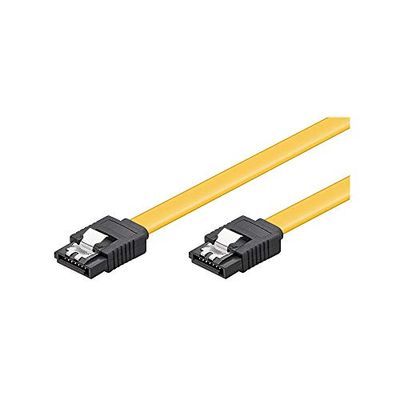 Goobay 95019 S-ATA data cable for HDD, SDD, 6 Gbits, SATA L-type male to SATA L-type male, length 30cm