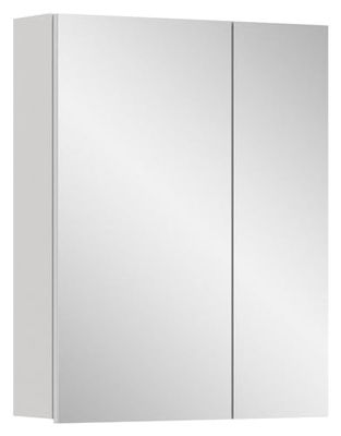 xonox.home Vira X2LA9772 Armoire de Salle de Bain en mélamine avec Grande Surface Miroir Blanc env. 60 x 77 x 18 cm