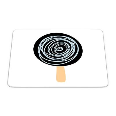Bonamaison, Rechthoek Pop Art Digitale bedrukte muismat, antislip onderkant, voor kantoor en thuis, afmetingen: 22x18 cm