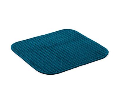 Gözze - Morbido Tappetino da Bagno Antiscivolo, 100% Poliestere, 50 x 45 cm - Blu petrolio