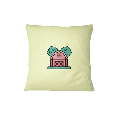 Bona Basics, Funda de cojín Decorativa,Decoración del hogar, para sofá, cafetería, Tamaño: 45X45 cm, Color: Amarillo Claro