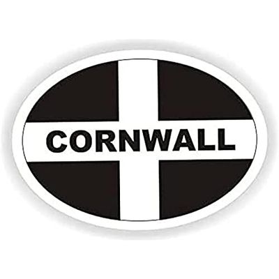 Sea View Stickers Cornwall Ovale autosticker