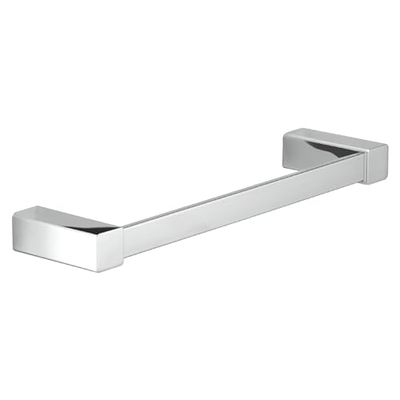 GEDY | Porta Asciugamani Bagno Spluga in Acciaio Inox, Alluminio e Cromall, Appendi Asciugamani Fissabile con Viti Incluse, Cromato, 30x7,2x2,6cm