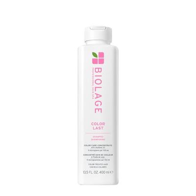Biolage, Color Last, Shampoing Concentré Brillance, Cheveux Colorés, Nourrit & Protège, Enrichi en Huile de Soja & Acide Stéarique, Formule Végane, 400 ml