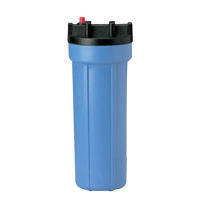 PENTAIR - Alloggiamento Slim Line - Contenitore filtro Acqua - Per Cartucce Standard 10'' - Nero/Blu ½" I/O - Con Rilascio Di Pressione