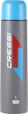 Cressi Stainless Steel Thermal Flask 1 l - Bouteille Thermique de Sport en Acier Inoxydable