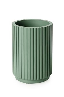 Newly Launched Blue Canyon Berkeley Tumbler, Polyresin Toothbrush, Bathroom Glass, Cup for Bathroom, Durable Construction, Mouthwash Cups, Reusable, Portable Makeup Brush Holder,Green