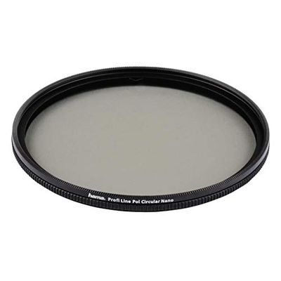 Hama Filtro polarizador (polarizador Circular, Vidrio Superior, diámetro de Rosca de 67 mm, Grosor de la Montura de 4,5 mm, Rosca Frontal, NMC16 (Nano Multi-Coated 16 Capas)) Negro