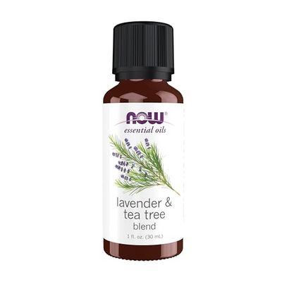 Now Foods Óleo essencial, lavanda e óleo de árvore de chá, 30 ml