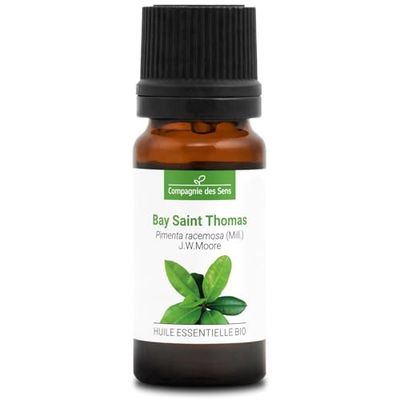 BAY SAINT THOMAS BIO - 10mL - Olio Essenziale di Qualità Premium - 100% Puro, Naturale, garantito ChromaCert® - Chemotipizzato & Integrale