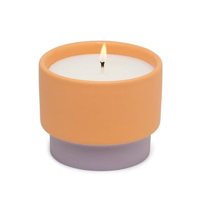 Paddywax Scented Candles Colour Block Collection Candle in Reusable Ceramic Jar, 170 Grams, Violet & Vanilla