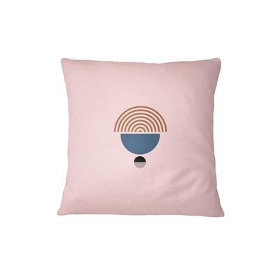 Bona Basics, Federa decorativa per cuscino, decorazione per la casa, per divano, caffetteria, dimensioni: 60 x 60 cm, colore: rosa chiaro