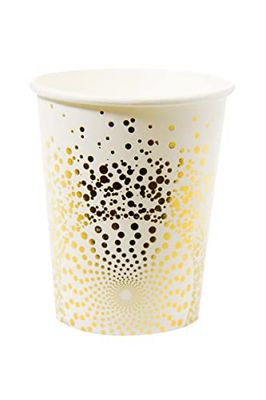 Folat Gobelets HBD Luxury Doré 250ml-6 pièces, 65181