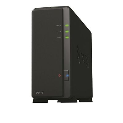Synology DS116 5 TB (1 x 5 TB WD RED) 1 Bay Desktop Network Attached Storage Unit