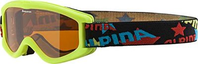 ALPINA Unissexo - crianças, CARVY 2.0 SLT óculos de esqui, Lime, One Size