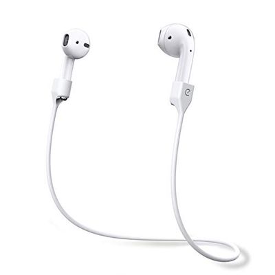 Keybudz AirStrapz - Soporte para Auriculares de Apple AirPods Pro y AirPods, Color Blanco