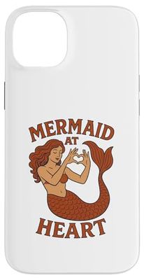 Sirena al cuore illustrazione Sirene carine Custodia per iPhone 14 Plus