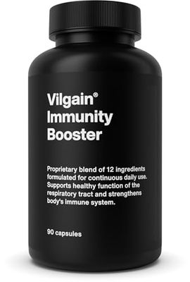 Vilgain Immunity Booster - 12 Natural substances to Support Immunity and The Immune System, Contains antioxidants and beta-glucans, Ideal in Autumn or in Times of weak Immunity