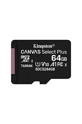 Kingston Canvas Select Plus microSDcard,64GB,Grijs