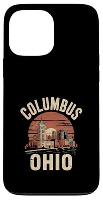 Columbus Ohio Skyline Retro Style Souvenir, Case for iPhone 13 Pro Max