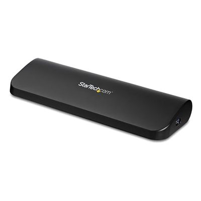 StarTech.com Docking Station USB 3.0 de 2 Monitores para Portátil - HDMI/DVI/VGA - Hub Ladrón 3x USB-A - GbE - Audio - Replicador de Puertos Universal USB-A - Win/macOS/ChromeOS - TAA (USB3SDOCKHDV)
