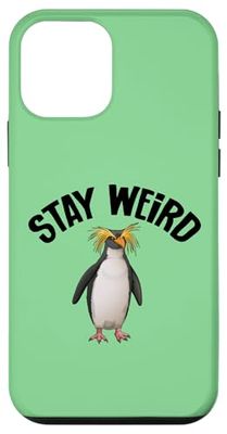 Funny Stay Weird Macaroni Penguin Lover Coque pour iPhone 12 mini
