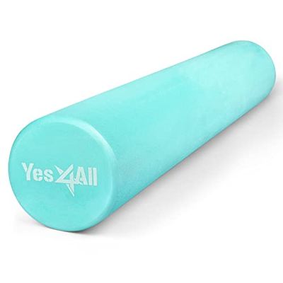 Yes4All Rodillo de Espuma Firme EVA para Espalda - Rodillo Redondo para Ejercicio, Yoga y Pilates 30/45/60/90 cm