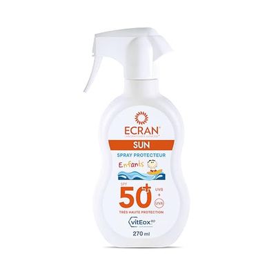 ECRAN® - Pistolet Protecteur Enfant - Très Haute Protection - Technologie vitEox80 - Vitamine E - Protection UVA, UVB, Lumière Bleue, Coups de Soleil - Protection Solaire SPF 50+ - Résistant à l'eau