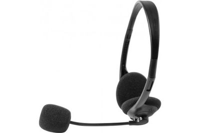 Cuc exertis Connect 059222 Binaural Over-Ear Headphones – Black Headband Headphones (Media/Communication, MW, Wired Headband, Black, M)