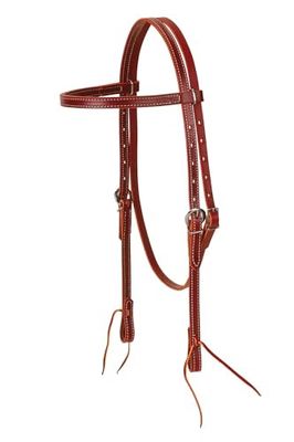 Weaver Leather Bandeau Frontal en Cuir Latigo, Bordeaux