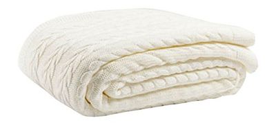 Homemania Koc Softy Softy, Pokój, Salon - Ecru z akrylu 220 x 240