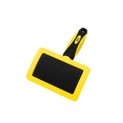 Animal House - Deluxe Pet Groomer: veelzijdige borstel voor honden en katten, ideaal voor het verwijderen van ondervacht en ontwarren, geschikt voor alle vachttypes (rechthoekig, 1)