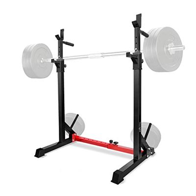 Yes4All Multifunzione Rack da Squat Regolabile in Altezza, Supporto per Bilanciere Porta Manubri con capacità massima di 250 KG