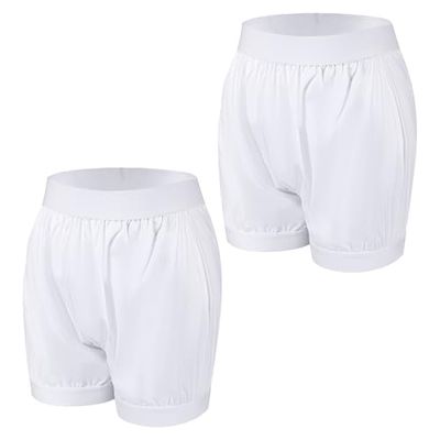 Carer 2 Pcs Adult Diapers Covers for Incontinence Washable Leakproof Boxer Briefs Reusable Waterproof Incontinence Underwear Unisex White M